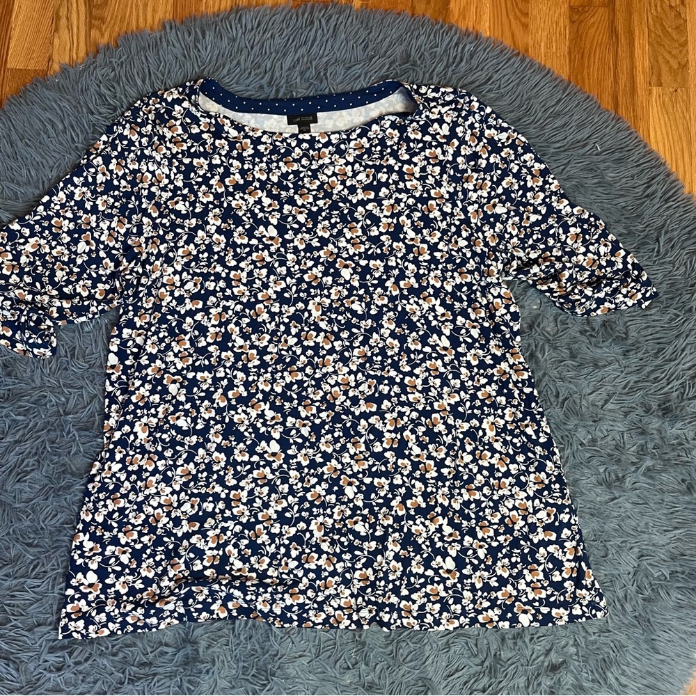 Floral Navy Women's Top